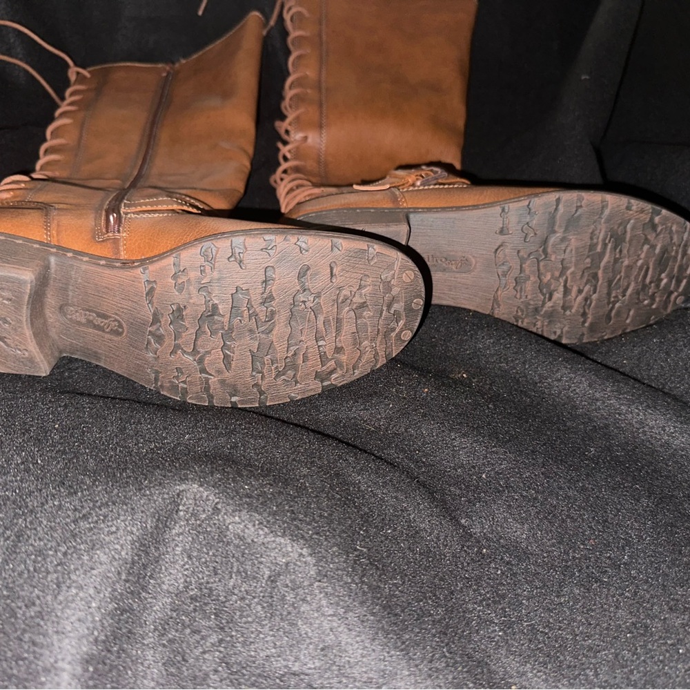 Caramel Brown knee boots - Picture 4 of 8
